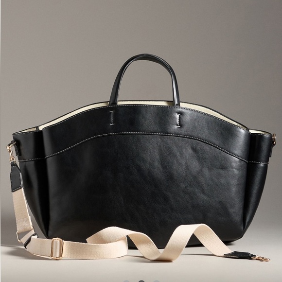 ANTHROPOLOGIE Top Handle Large Tote - Picture 3 of 10